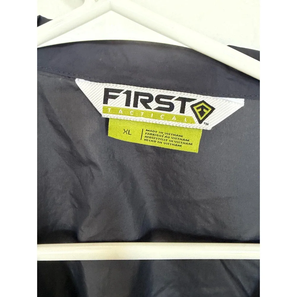 First Tactical FBI Executiv Command College Windbreaker Jacket Mens XL Navy Blue
